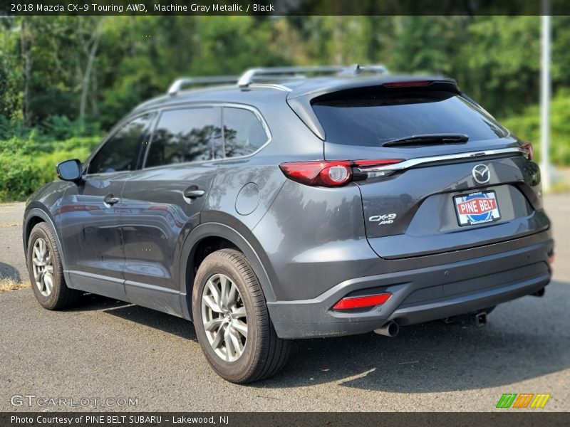 Machine Gray Metallic / Black 2018 Mazda CX-9 Touring AWD