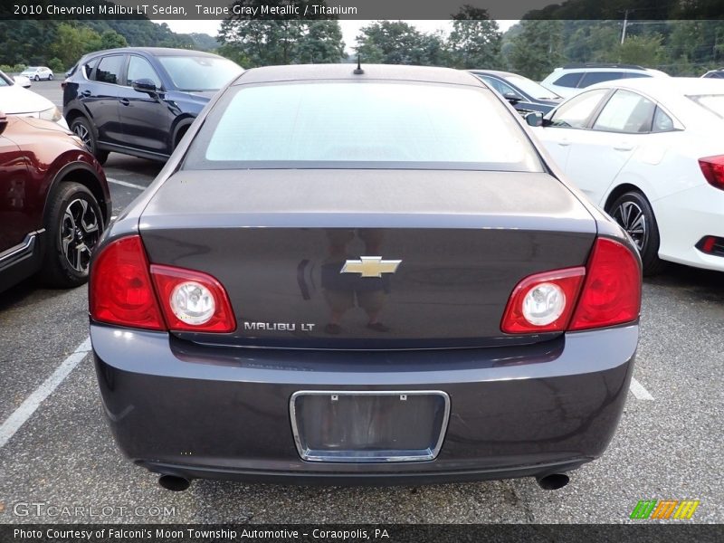 Taupe Gray Metallic / Titanium 2010 Chevrolet Malibu LT Sedan