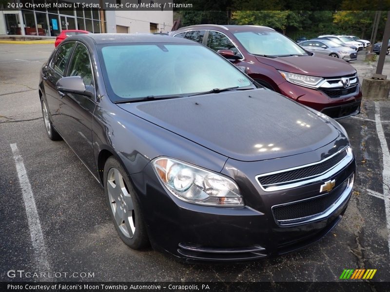 Taupe Gray Metallic / Titanium 2010 Chevrolet Malibu LT Sedan