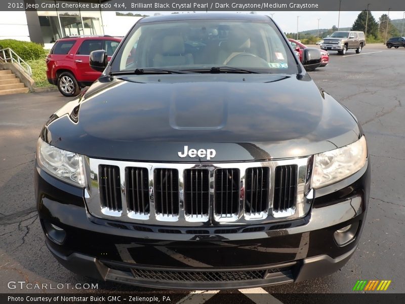 Brilliant Black Crystal Pearl / Dark Graystone/Medium Graystone 2012 Jeep Grand Cherokee Laredo 4x4