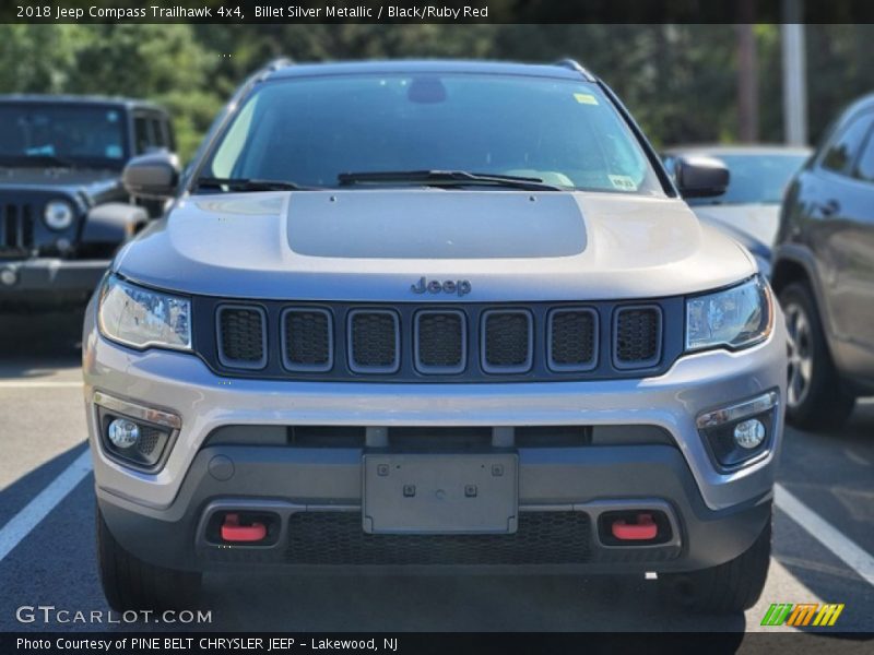 Billet Silver Metallic / Black/Ruby Red 2018 Jeep Compass Trailhawk 4x4