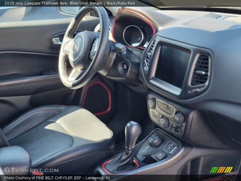 Billet Silver Metallic / Black/Ruby Red 2018 Jeep Compass Trailhawk 4x4