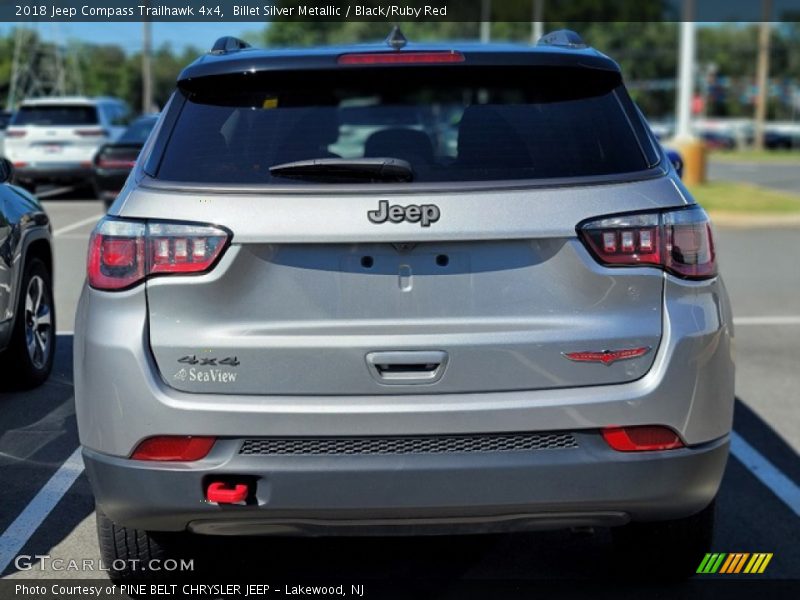 Billet Silver Metallic / Black/Ruby Red 2018 Jeep Compass Trailhawk 4x4
