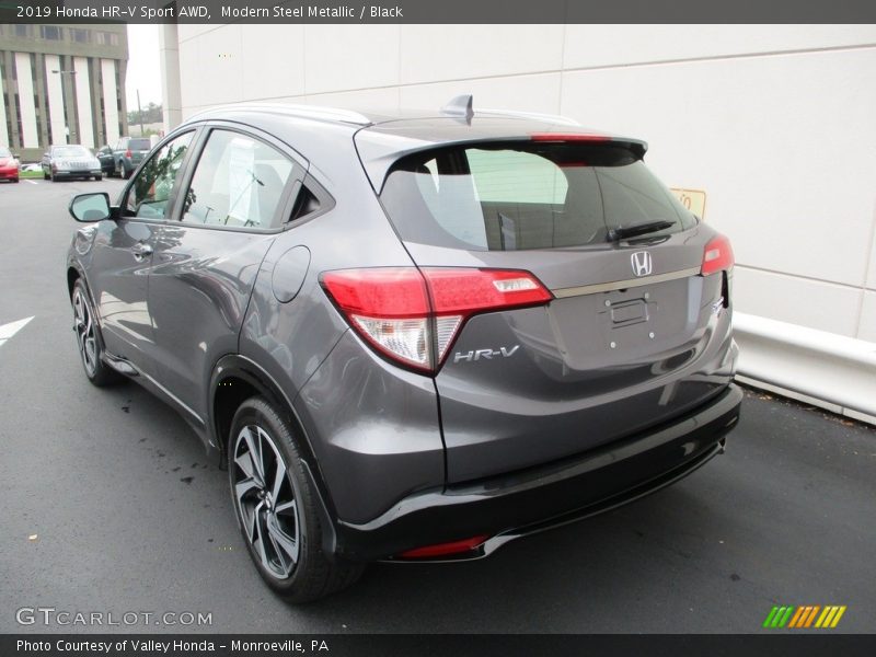 Modern Steel Metallic / Black 2019 Honda HR-V Sport AWD
