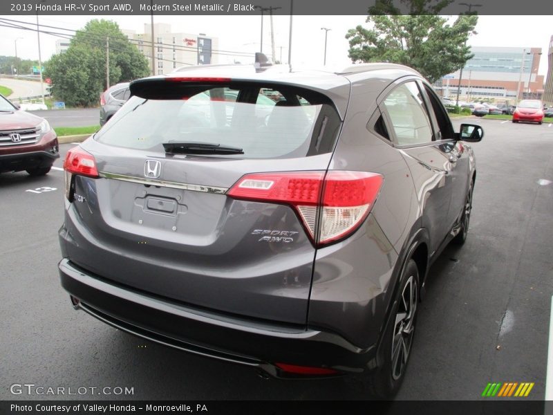 Modern Steel Metallic / Black 2019 Honda HR-V Sport AWD