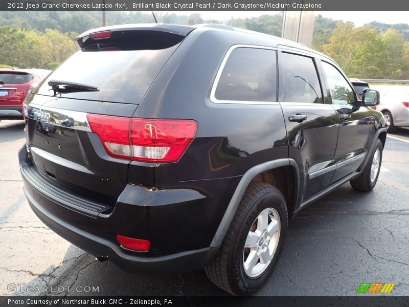 Brilliant Black Crystal Pearl / Dark Graystone/Medium Graystone 2012 Jeep Grand Cherokee Laredo 4x4