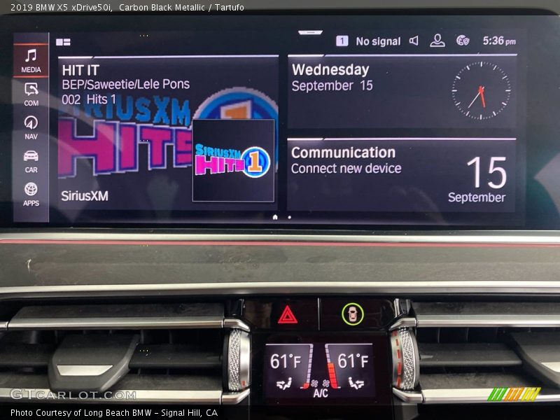 Controls of 2019 X5 xDrive50i