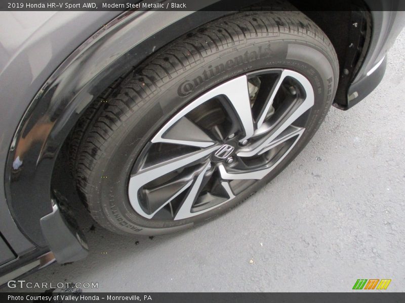 Modern Steel Metallic / Black 2019 Honda HR-V Sport AWD