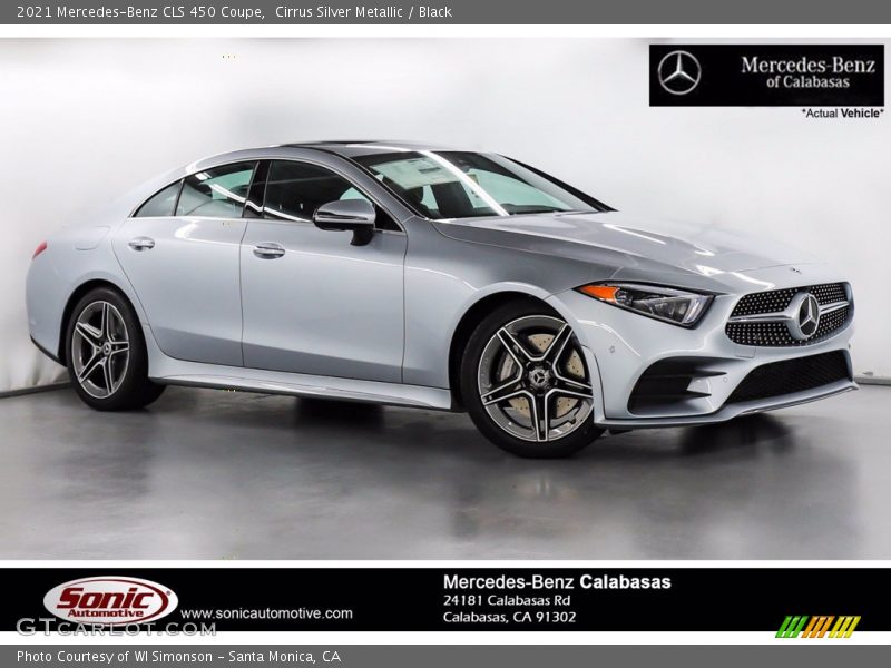 Cirrus Silver Metallic / Black 2021 Mercedes-Benz CLS 450 Coupe