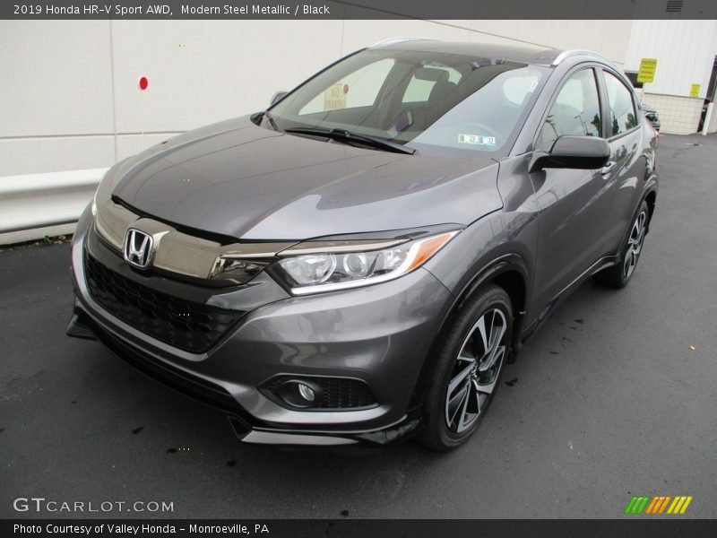Modern Steel Metallic / Black 2019 Honda HR-V Sport AWD