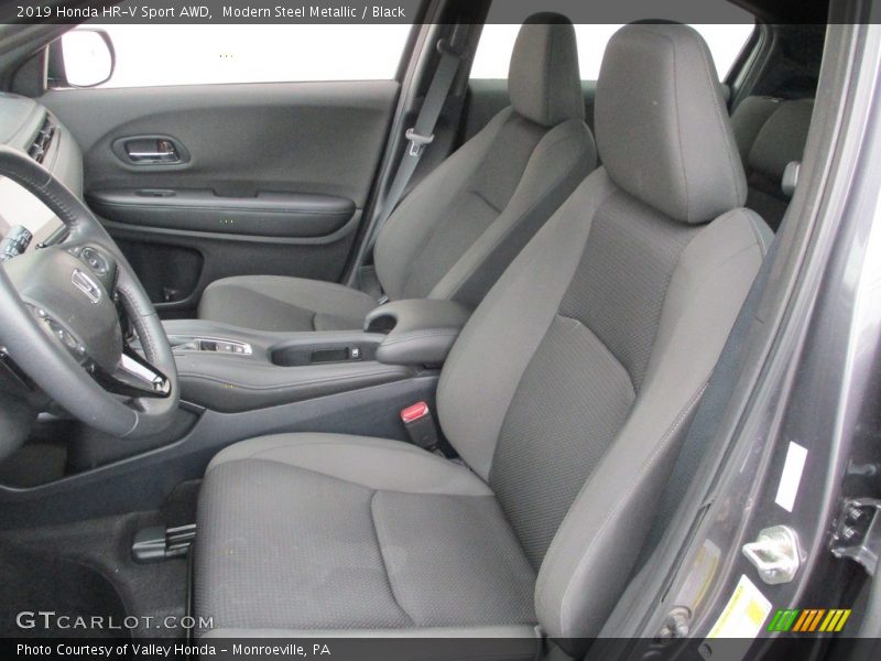 Modern Steel Metallic / Black 2019 Honda HR-V Sport AWD