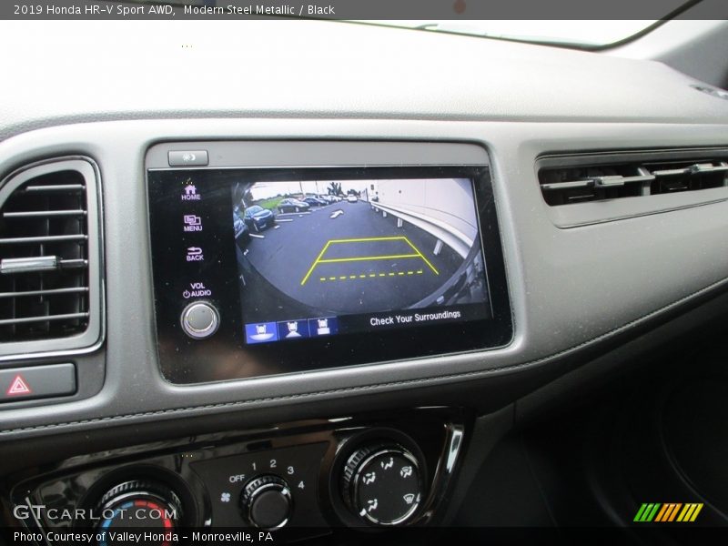 Modern Steel Metallic / Black 2019 Honda HR-V Sport AWD
