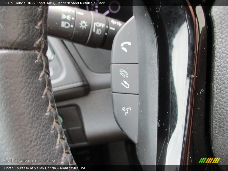 Modern Steel Metallic / Black 2019 Honda HR-V Sport AWD
