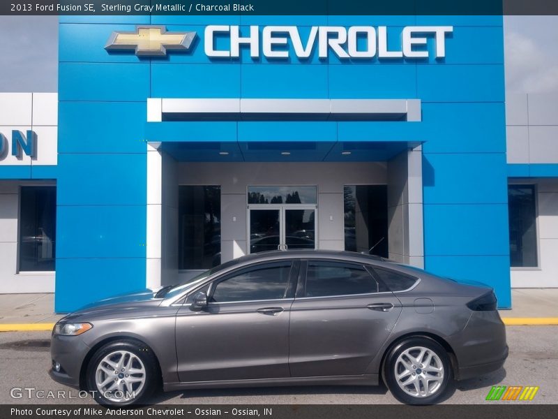 Sterling Gray Metallic / Charcoal Black 2013 Ford Fusion SE