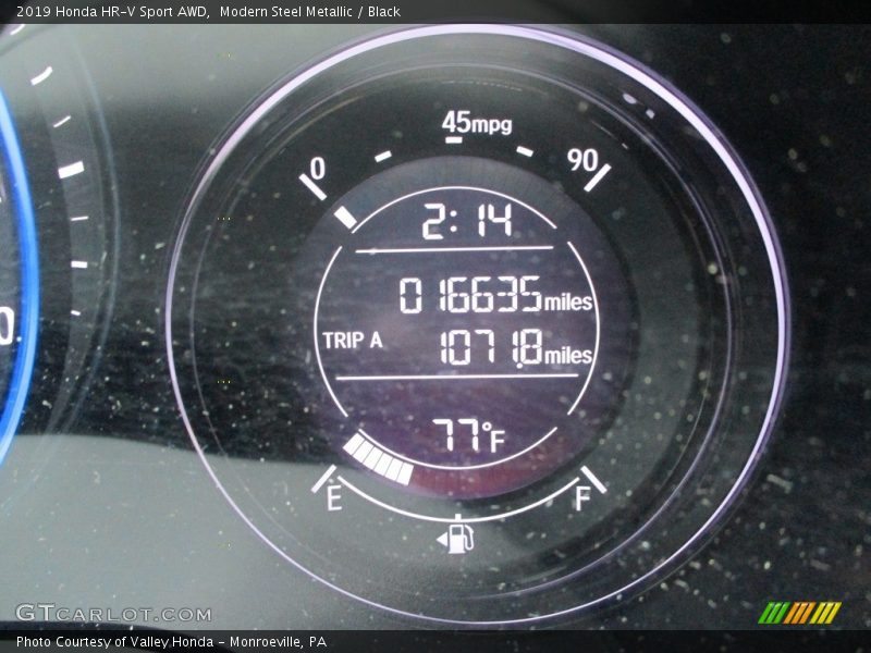 Modern Steel Metallic / Black 2019 Honda HR-V Sport AWD