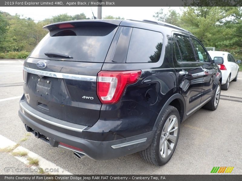 Agate Black / Medium Black 2019 Ford Explorer Limited 4WD