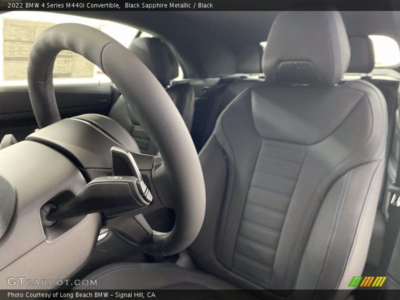 Black Sapphire Metallic / Black 2022 BMW 4 Series M440i Convertible