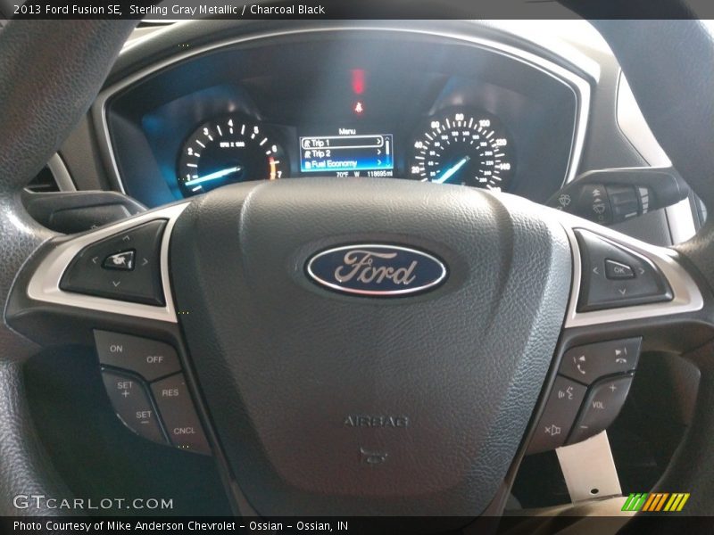 Sterling Gray Metallic / Charcoal Black 2013 Ford Fusion SE