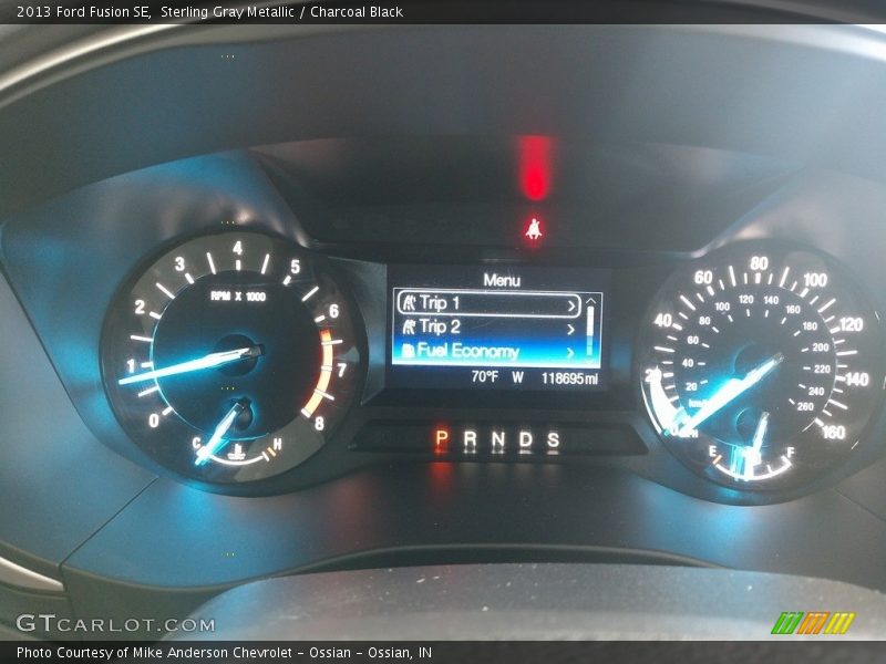 Sterling Gray Metallic / Charcoal Black 2013 Ford Fusion SE