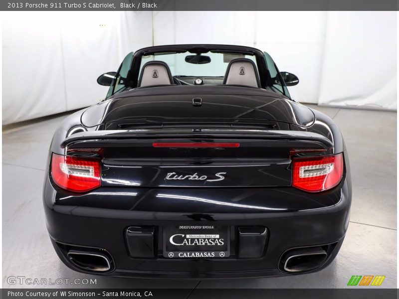 Black / Black 2013 Porsche 911 Turbo S Cabriolet