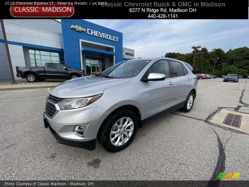 Silver Ice Metallic / Jet Black 2018 Chevrolet Equinox LT