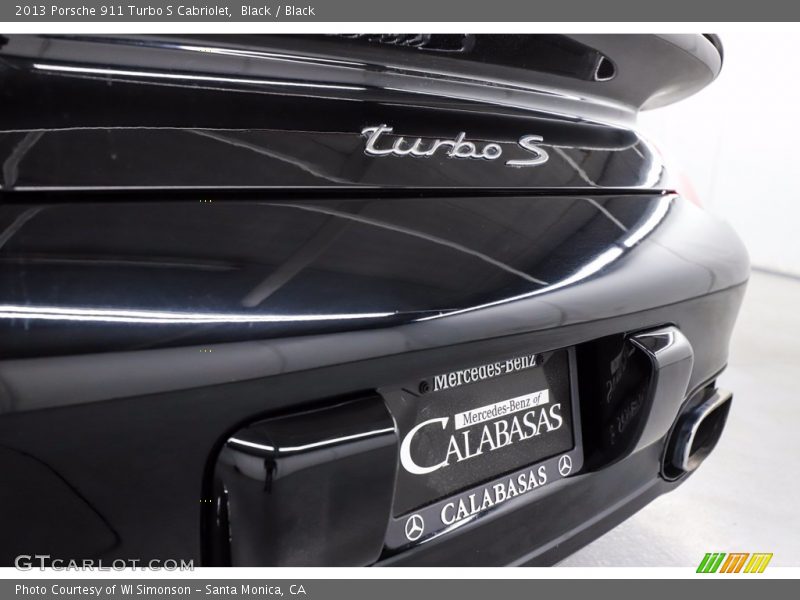 Black / Black 2013 Porsche 911 Turbo S Cabriolet