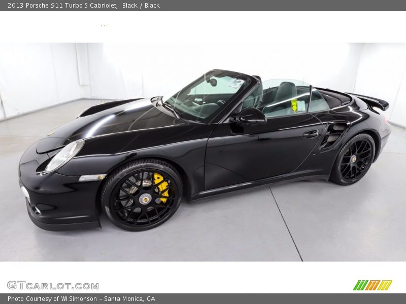 Black / Black 2013 Porsche 911 Turbo S Cabriolet