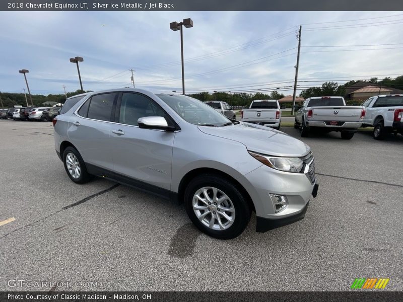 Silver Ice Metallic / Jet Black 2018 Chevrolet Equinox LT