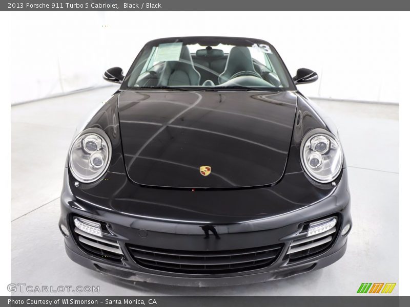 Black / Black 2013 Porsche 911 Turbo S Cabriolet