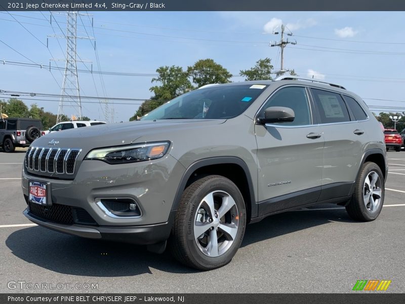 Sting-Gray / Black 2021 Jeep Cherokee Limited 4x4