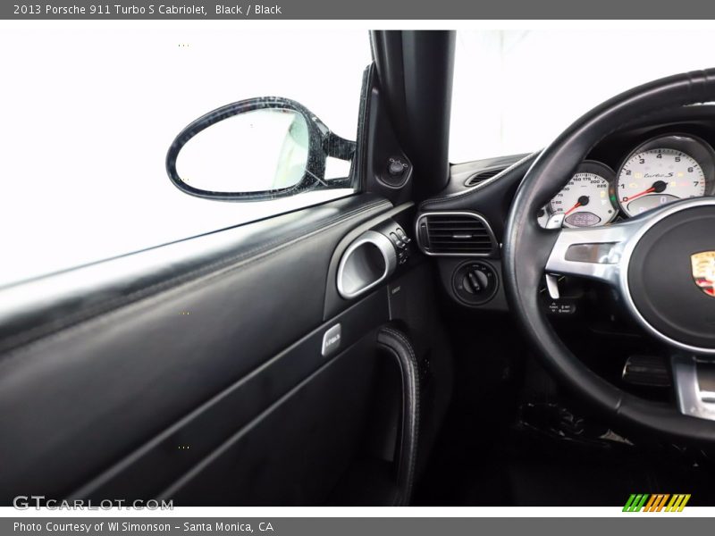 Black / Black 2013 Porsche 911 Turbo S Cabriolet