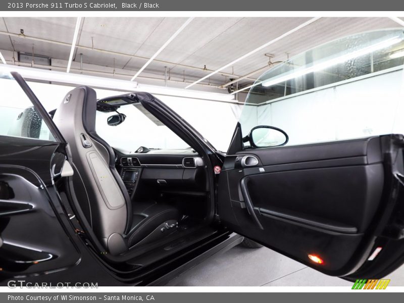 Black / Black 2013 Porsche 911 Turbo S Cabriolet