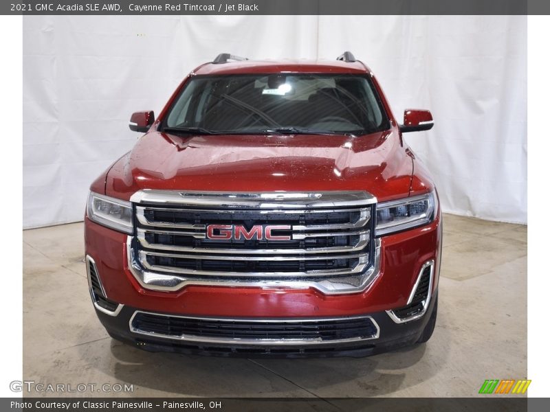 Cayenne Red Tintcoat / Jet Black 2021 GMC Acadia SLE AWD
