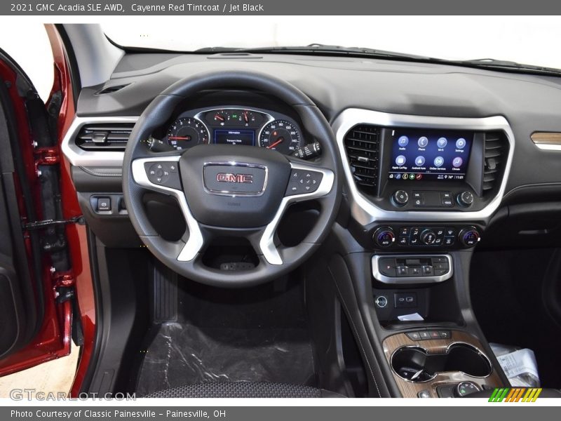 Cayenne Red Tintcoat / Jet Black 2021 GMC Acadia SLE AWD