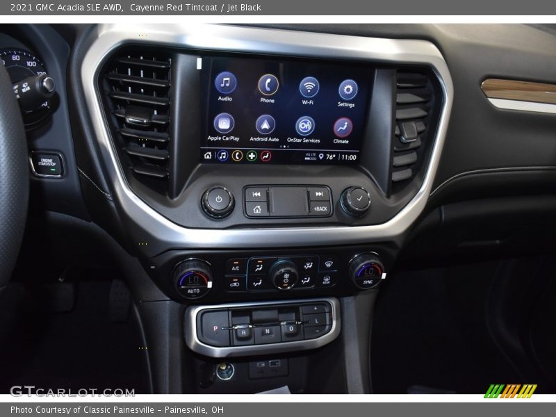 Cayenne Red Tintcoat / Jet Black 2021 GMC Acadia SLE AWD