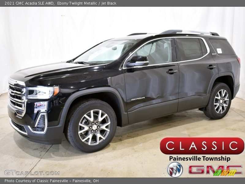 Ebony Twilight Metallic / Jet Black 2021 GMC Acadia SLE AWD