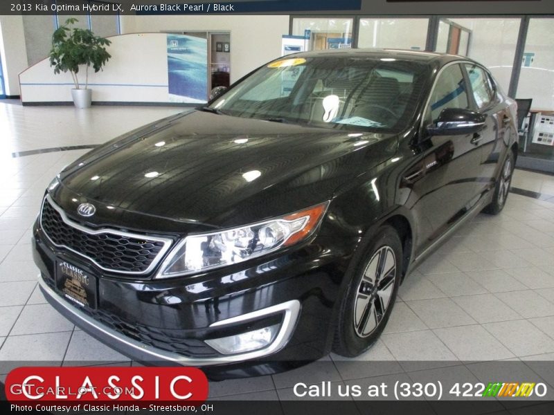 Aurora Black Pearl / Black 2013 Kia Optima Hybrid LX