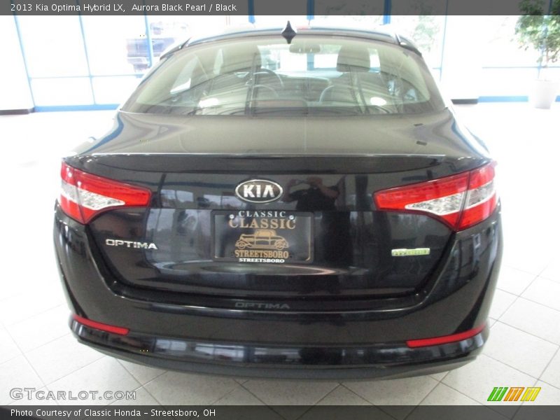 Aurora Black Pearl / Black 2013 Kia Optima Hybrid LX