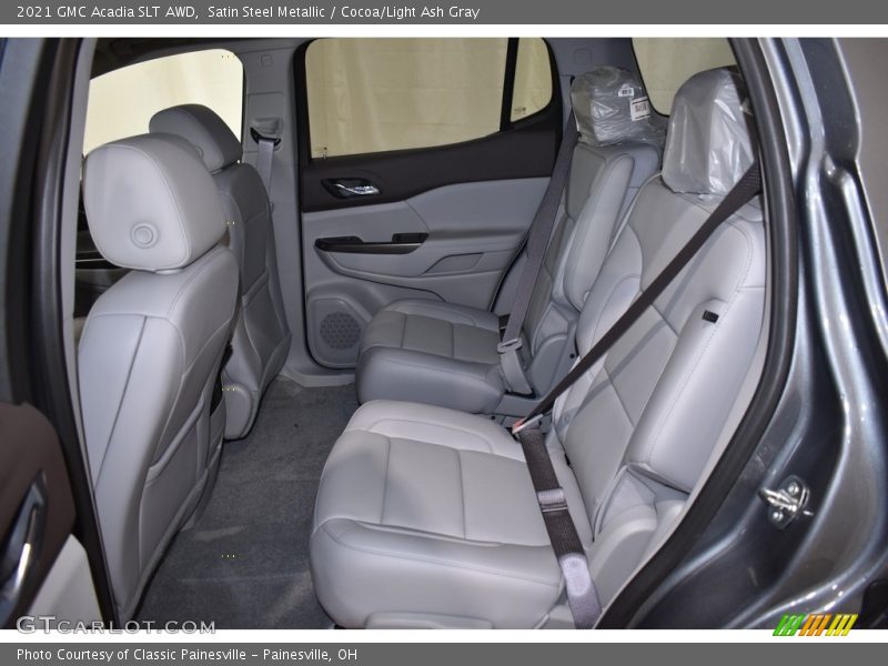 Satin Steel Metallic / Cocoa/Light Ash Gray 2021 GMC Acadia SLT AWD