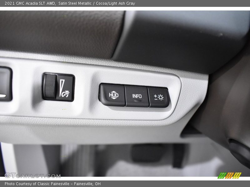 Satin Steel Metallic / Cocoa/Light Ash Gray 2021 GMC Acadia SLT AWD