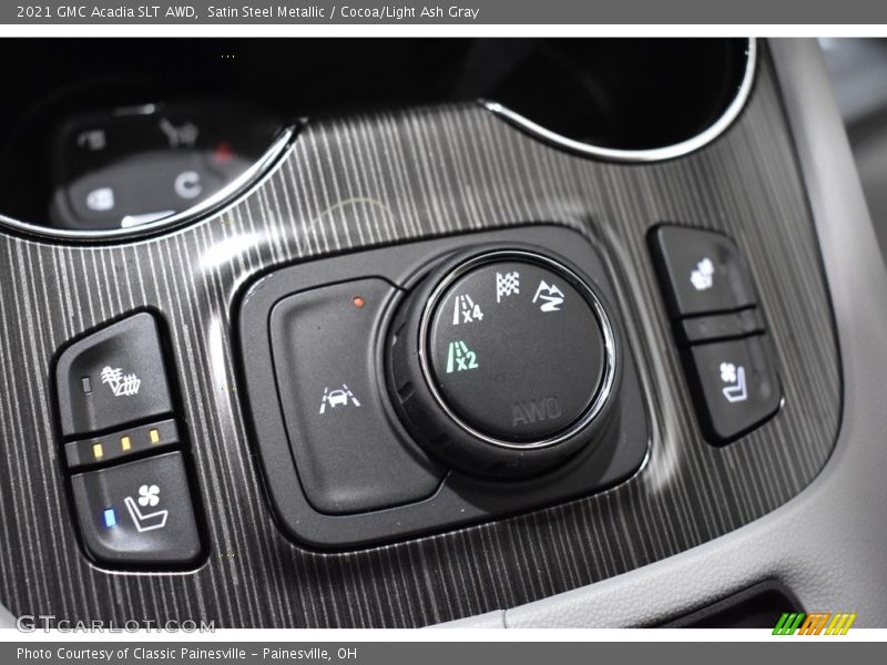 Satin Steel Metallic / Cocoa/Light Ash Gray 2021 GMC Acadia SLT AWD