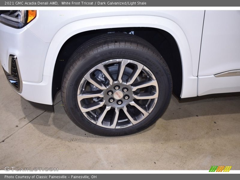 White Frost Tricoat / Dark Galvanized/Light Shale 2021 GMC Acadia Denali AWD