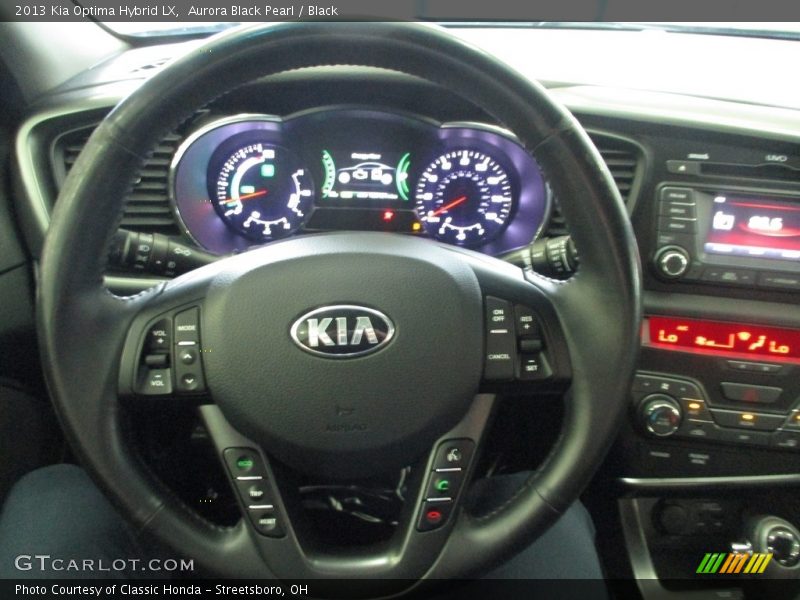Aurora Black Pearl / Black 2013 Kia Optima Hybrid LX