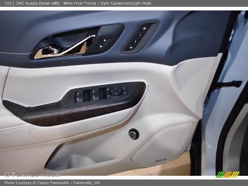 White Frost Tricoat / Dark Galvanized/Light Shale 2021 GMC Acadia Denali AWD