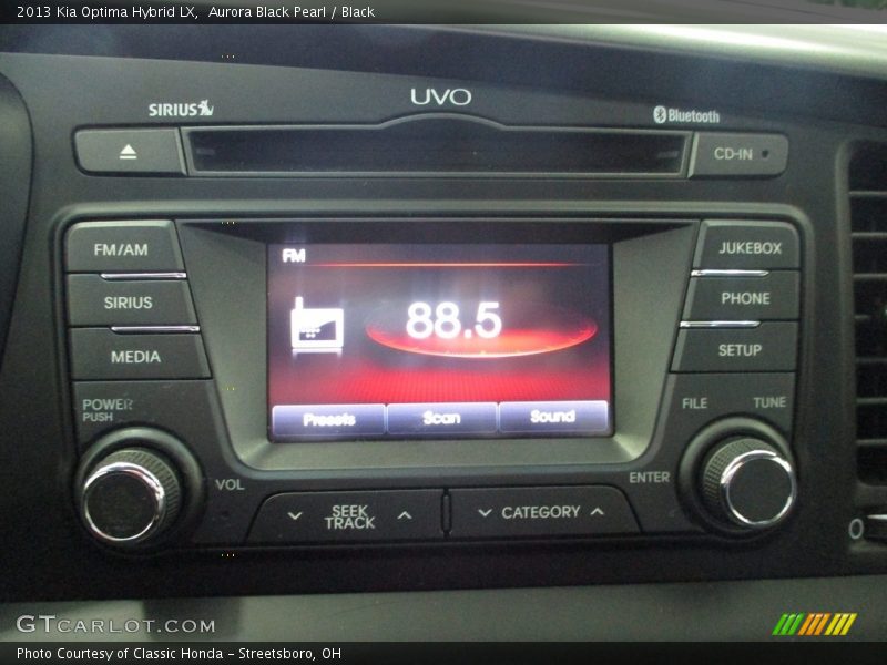 Audio System of 2013 Optima Hybrid LX