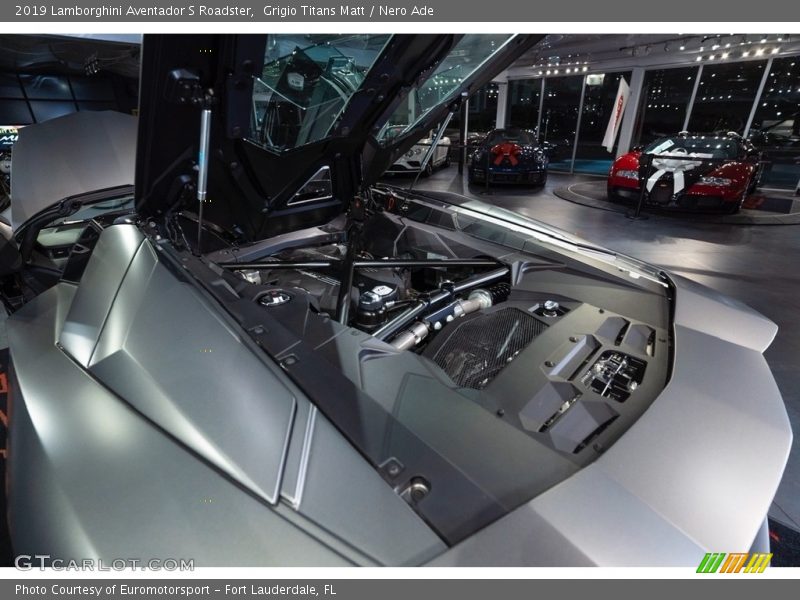 Grigio Titans Matt / Nero Ade 2019 Lamborghini Aventador S Roadster