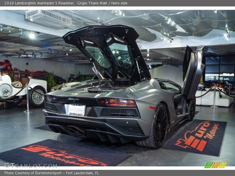 Grigio Titans Matt / Nero Ade 2019 Lamborghini Aventador S Roadster