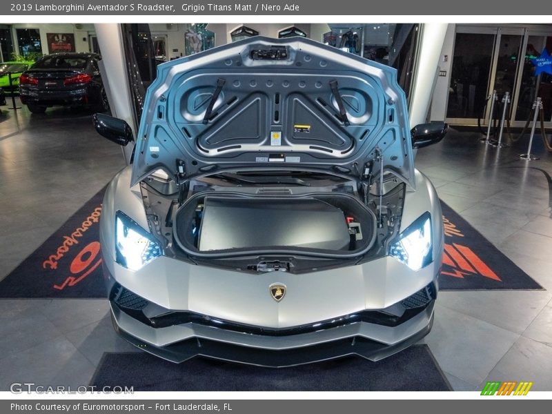 Grigio Titans Matt / Nero Ade 2019 Lamborghini Aventador S Roadster