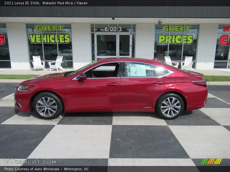Matador Red Mica / Flaxen 2021 Lexus ES 300h