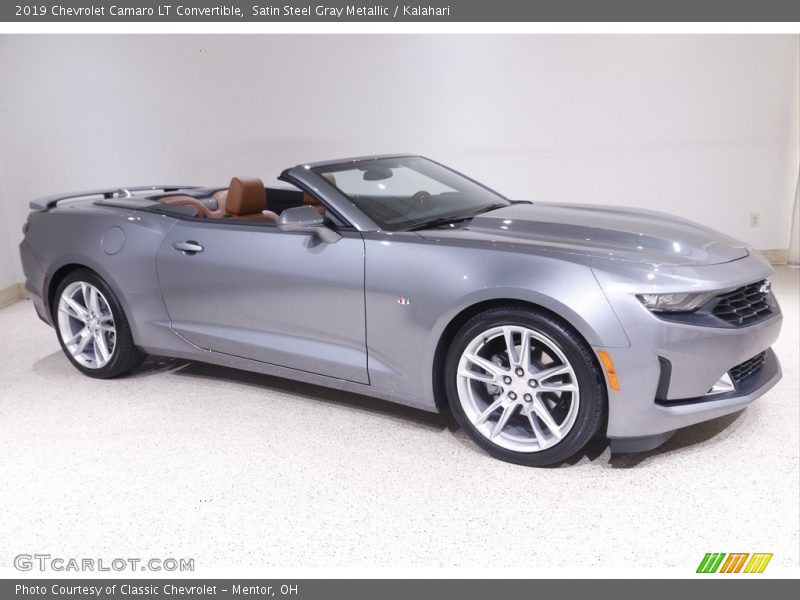 Satin Steel Gray Metallic / Kalahari 2019 Chevrolet Camaro LT Convertible